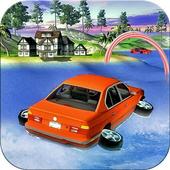 ikon air Berselancar mobil pembalap