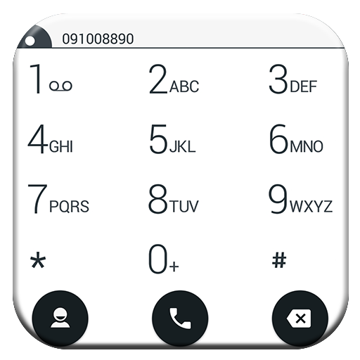 Dialer theme Droid L BWhite icon