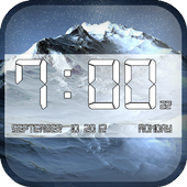 Winter Snow Clock Wallpaper icon