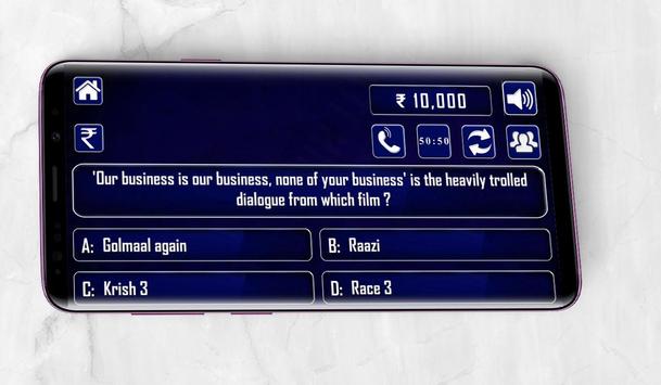 KBC 2018 - 2019 Quiz screenshot 1