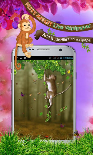Funny Monkey Live Wallpaper screenshot 3