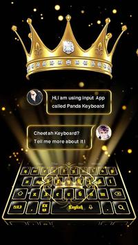 3D Golden Crown Keyboard screenshot 1