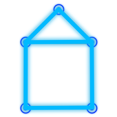 1 Liner Stroke Drawing - Connect the dots icon