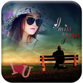 Miss You Photo Frame icon