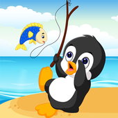 Baby Penguin Fishing icon