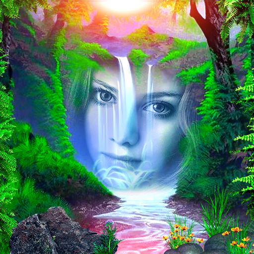 Photo with Waterfall – Nature Photo Editor icon