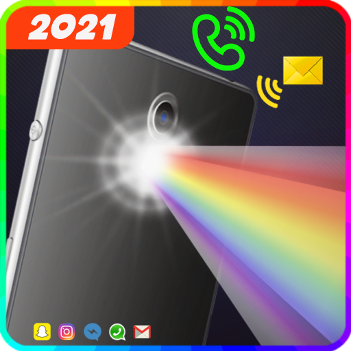 avviso chiamata colori dello schermo, torcia flash icon