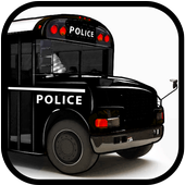Police Bus driving games icon