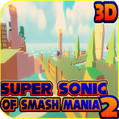 super sonic of smash bros &amp; adventure world island icon