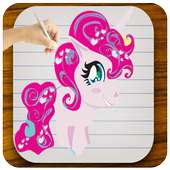 ♞ Draw Пони: Unicorn лошадь on 9Apps