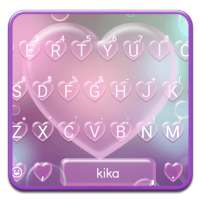 Romantic Bubble Heart Keyboard Theme