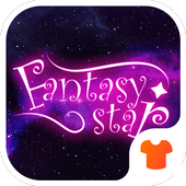 Neon Theme - Neon Purple Star Wallpaper&amp;Icon icon