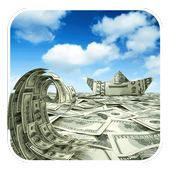 Dollar Wave Live wallpaper أيقونة