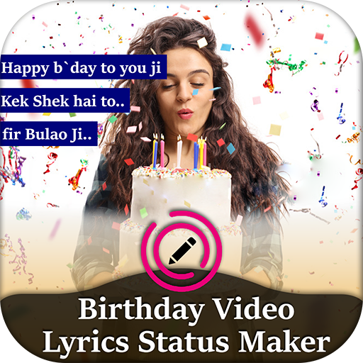 My Photo Birthday Lyrical Video Status Maker icon
