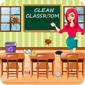 Classroom Cleaning at High School icon
