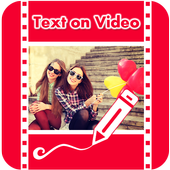 Write on videos , Add text on video icon