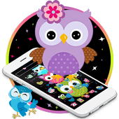 Смазливая тема совы мультфильма иконка