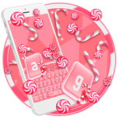 Sweet Candy Cane Keyboard Theme icon