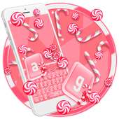 Sweet Candy Cane Keyboard Theme