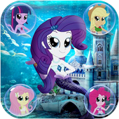 Little pony mermaid RUN icon