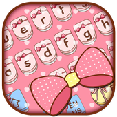 Clavier mignon rose d&amp;#39;arc icon
