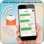 Voice Reading &amp; Text Sms for Whatsapp icon