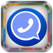 واتس اب ازرق بللس أيقونة