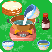 cooking games cake coconut icon