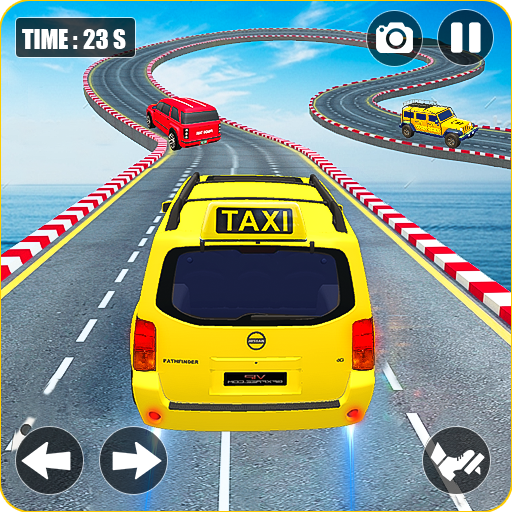 Prado Taxi Car Impossible Tracks Crazy Car Stunts icon
