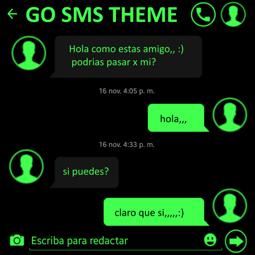 THEME FOR GO SMS PURE METRO GREEN icon