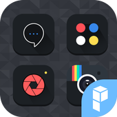 Dark &amp; Simple launcher theme icon