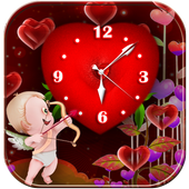 Love Clock Valentine theme icon