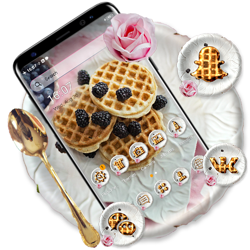 Waffles Breakfast Theme icon
