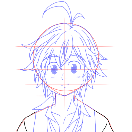 How To Draw Nanatsu No Taizai - Head icon