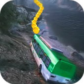 Mountain bus game icon