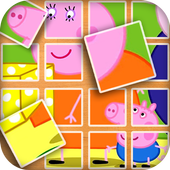 Puzzle for peppa and pig icon