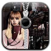 BlackPink Lockscreen Zipper أيقونة