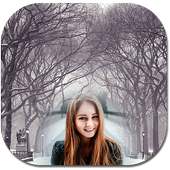 Snow fall photo frames 2018