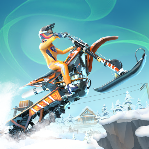 Snow Hill Bike Stunt Racing: Multiplayer Games icon