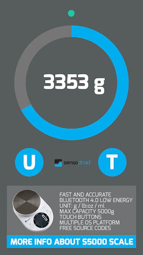 Digital bluetooth Scale S5000 connection test app screenshot 2