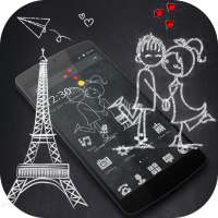 Blackboard Love Sweet Theme on 9Apps