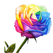 Flower stickers app for whatsapp - Roses icon