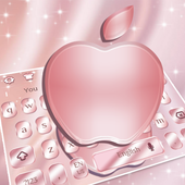 Rose Gold Crystal Apple Keyboard Theme icon