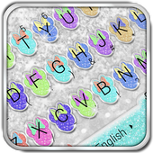 Pretty Colorful Glitter Keyboard Theme icon