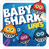 Baby Shark Lines Game icon