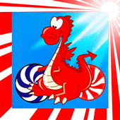 Dragon Jump on candy ball icon