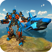 Underwater Whale Shark Robot Transform Game icon