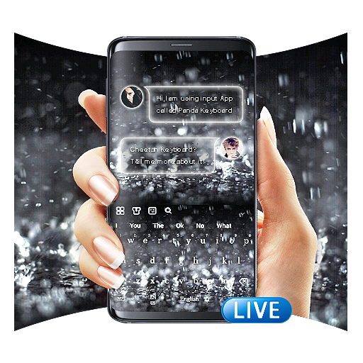 3D Live Raindrops Keyboard icon