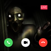 Creepy Granny Scary Horror Fake Call Simulation icon