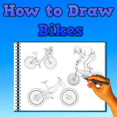 How to draw a bike step by step easy icon